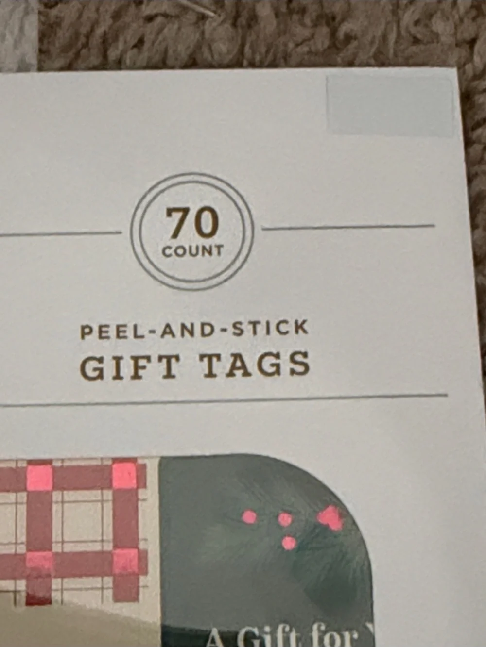 Wondershop Holiday Gift Tags - Green & Burgundy